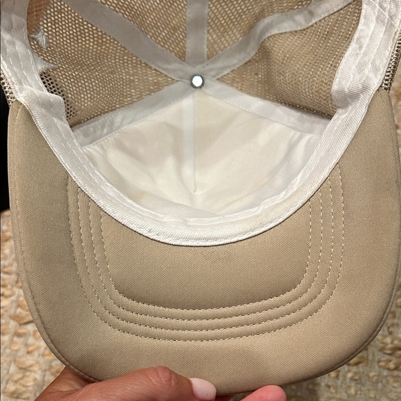 Cream and Tan Trucker Hat - Picture 4 of 6